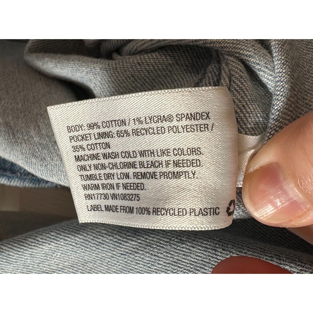 Universal Thread Jean Jacket Wm's Size M Light Wa… - image 4